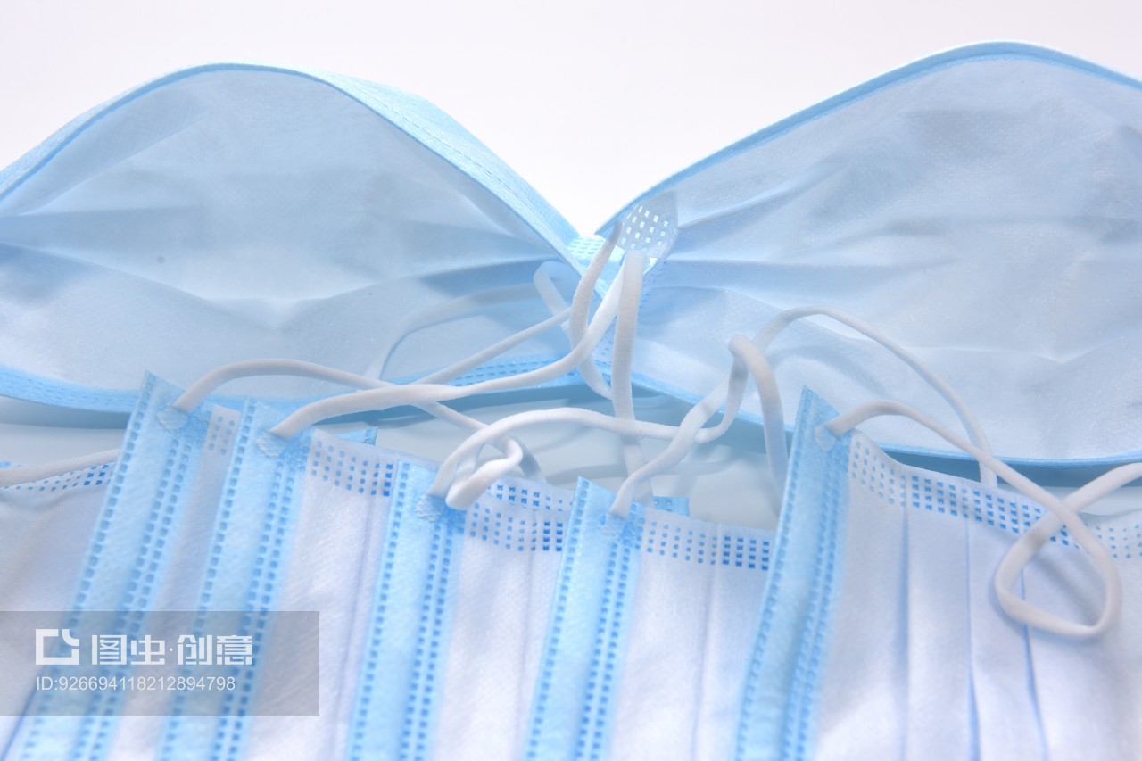 蓝色医用一次性口罩 守护健康的基础防线