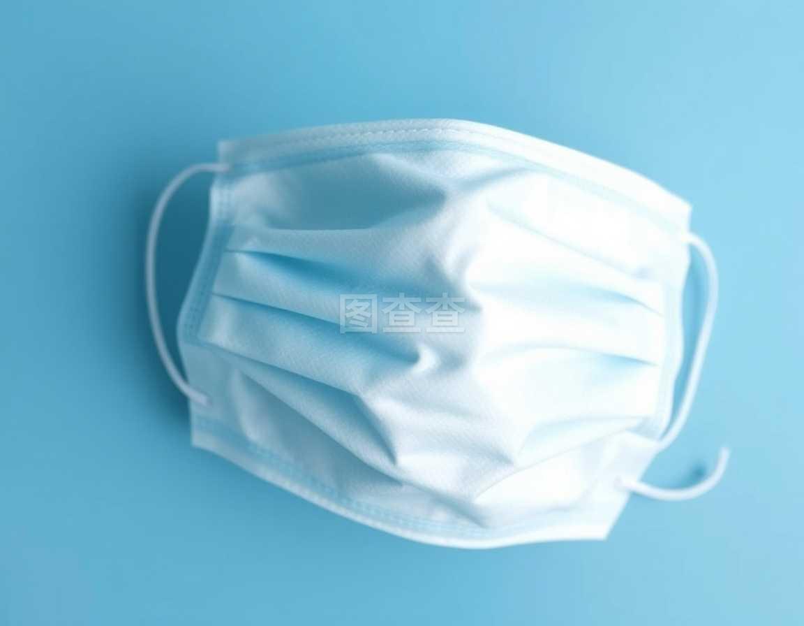 一次性医用口罩的蓝色背景与功能解析